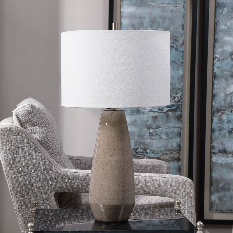 Uttermost Volterra Taupe-gray Table Lamp image number 2